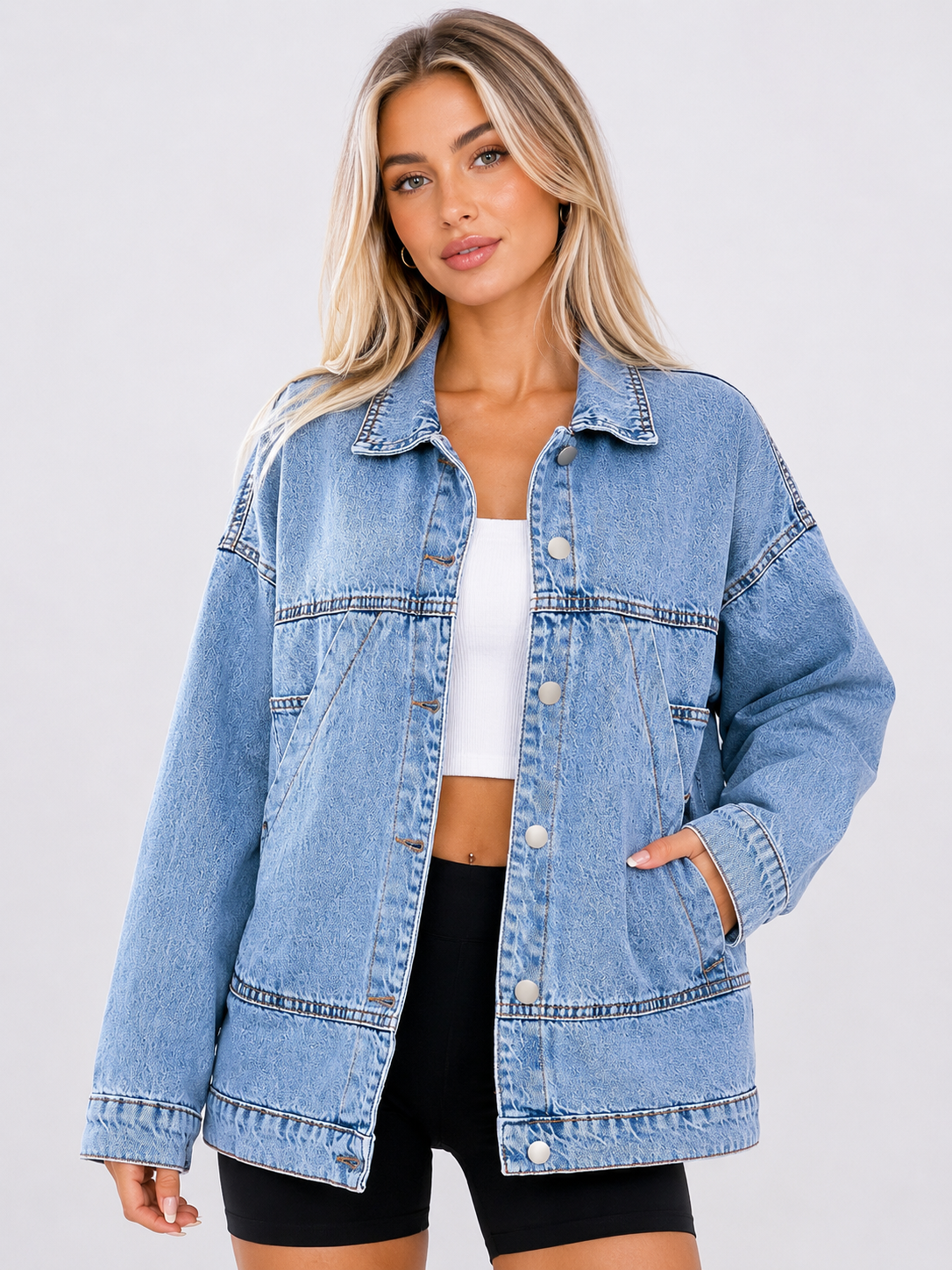 Retro Jacket Casual Cross-Border Women's Denim Jacket Jean