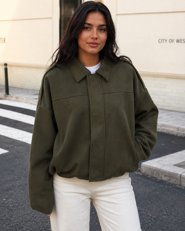 Women's Vintage Suede Texture Jacket Casual Button Up Long Sleeve Lightweight Coat