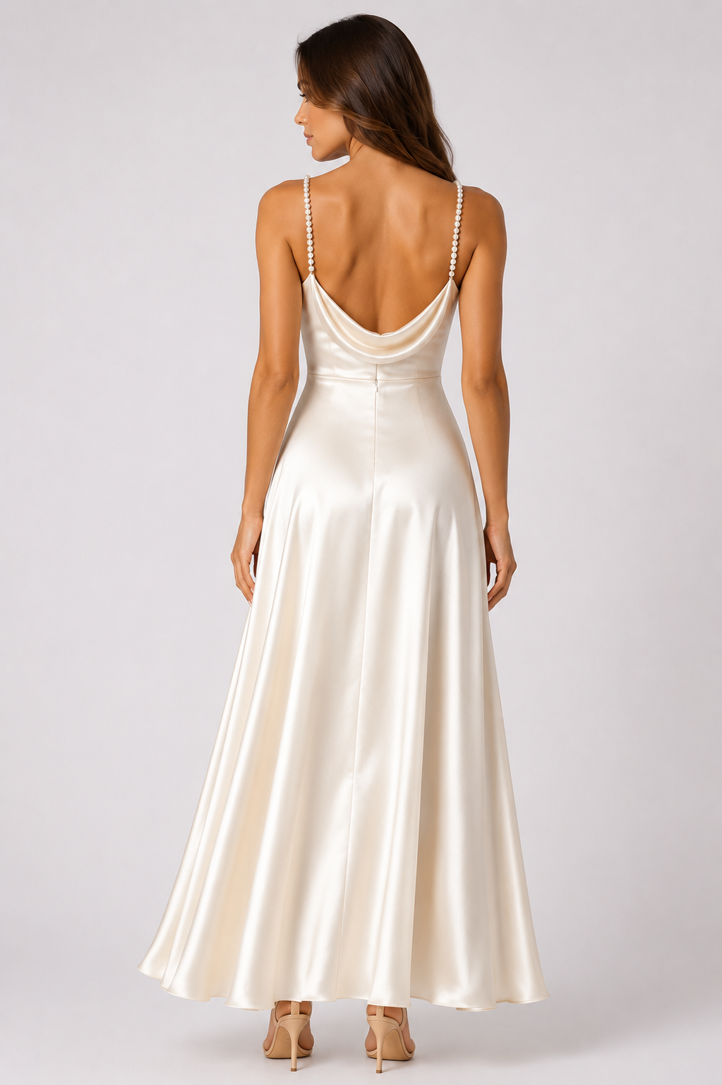 Women's Satin Slip Maxi Dress Elegant Sleeveless Party, Bridesmaid & Wedding Guest Dress