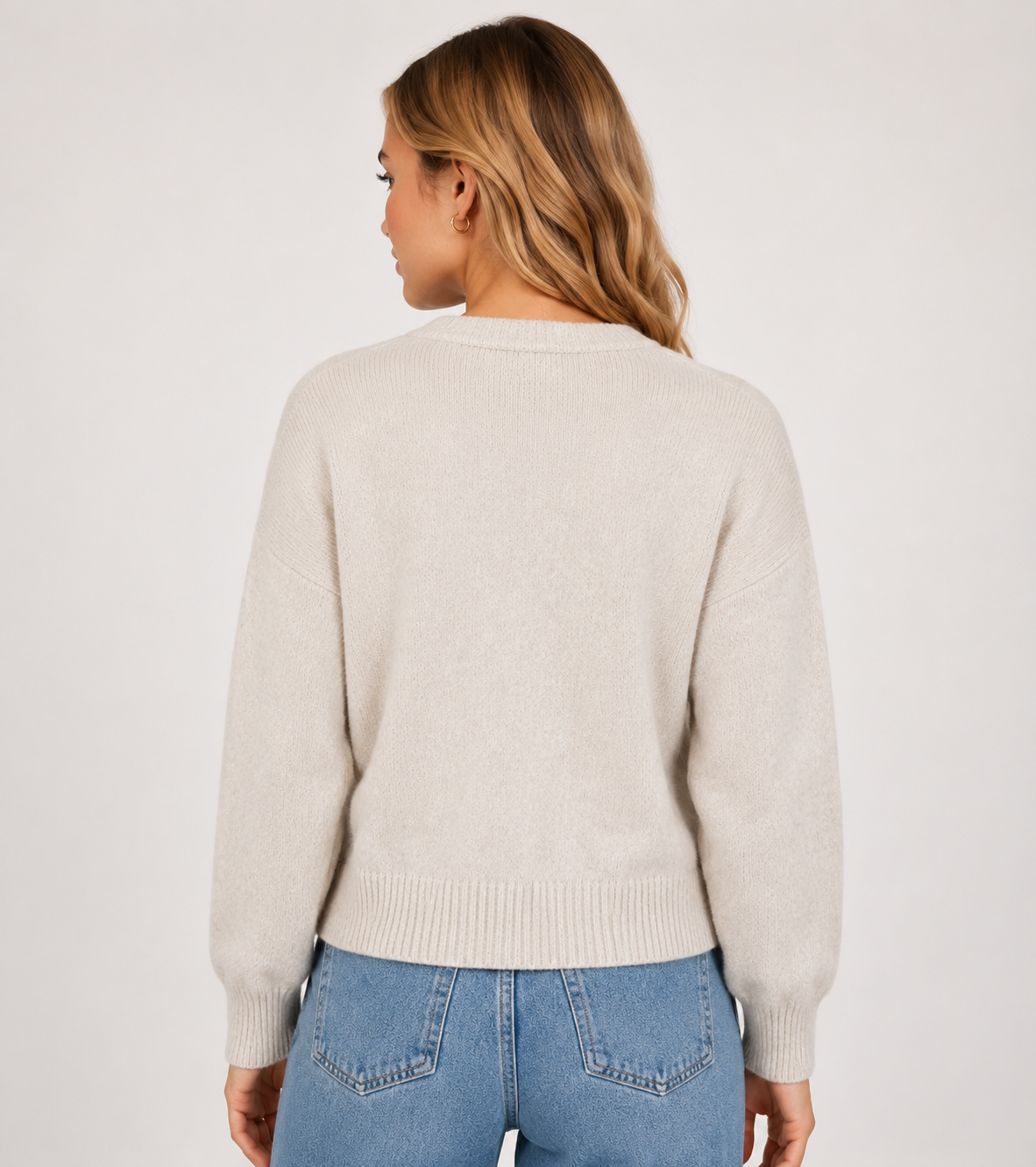 Women's Button Front Knit Cardigan  Soft Long Sleeve Relaxed Fit Autumn Winter Sweater