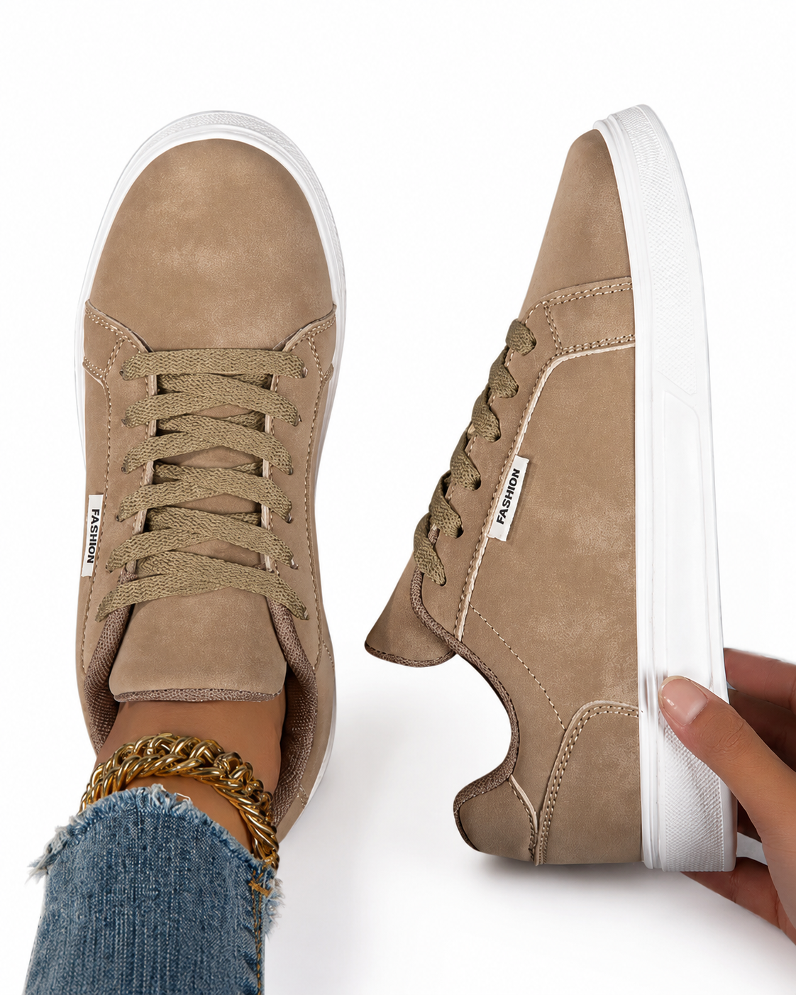Everyday Platform Sneakers for Women Casual Lace Up Fashion Sports Shoes