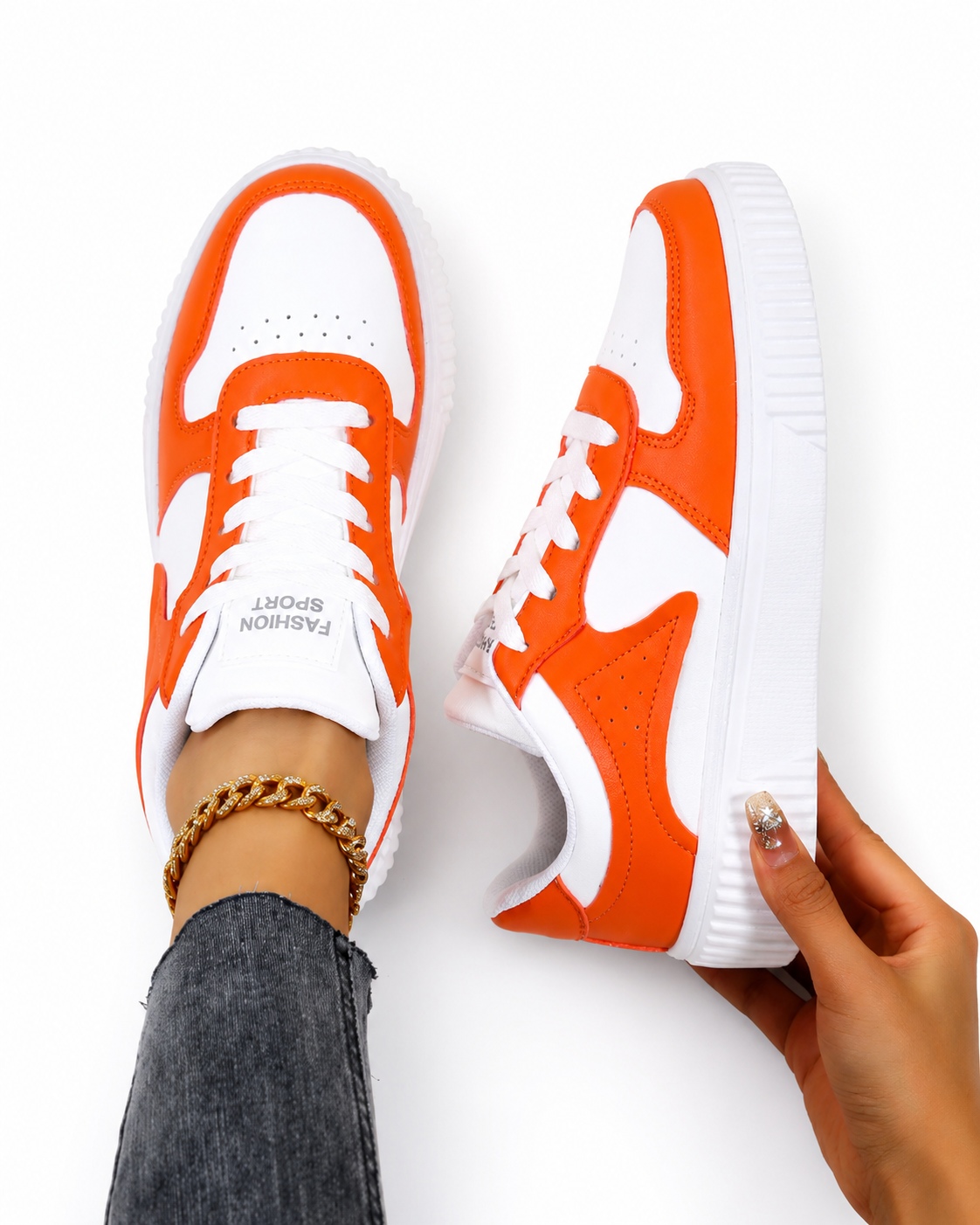 Everyday Platform Sneakers for Women Casual Lace Up Fashion Sports Shoes