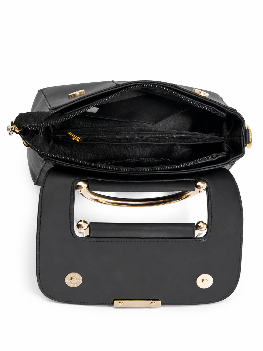 Elegant Floral Print Top Handle Crossbody Bag for Women Mini Satchel Shoulder Purse