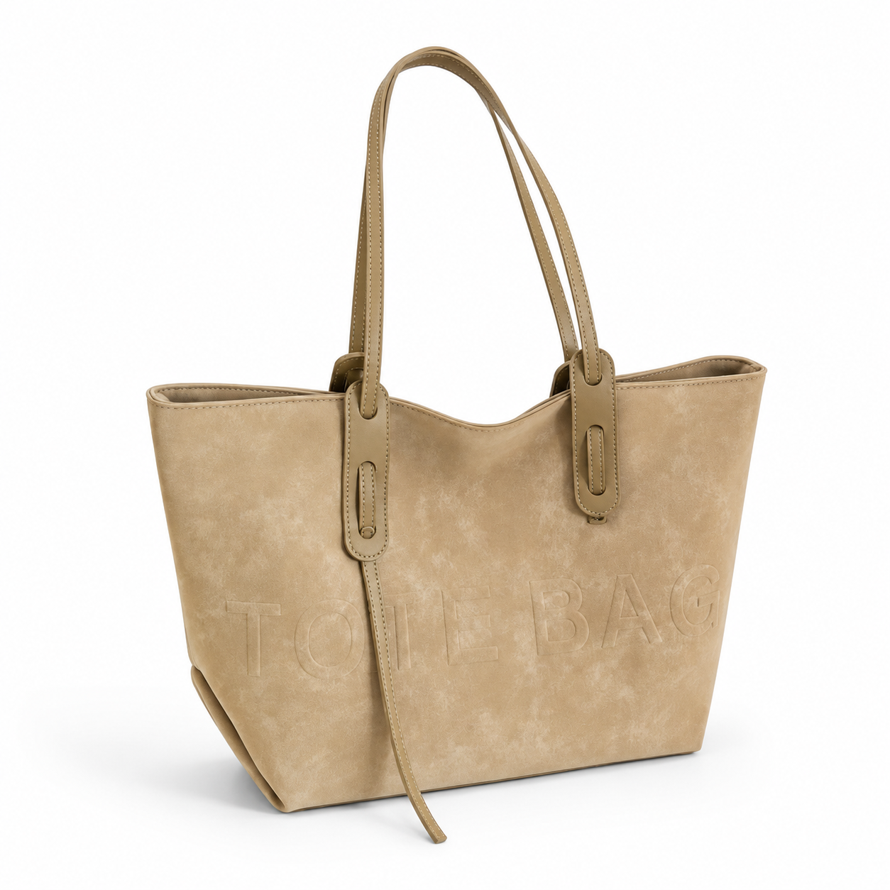 Large Woven Tote Bag for Women Faux Leather Shoulder Handbag Brown Black Khaki