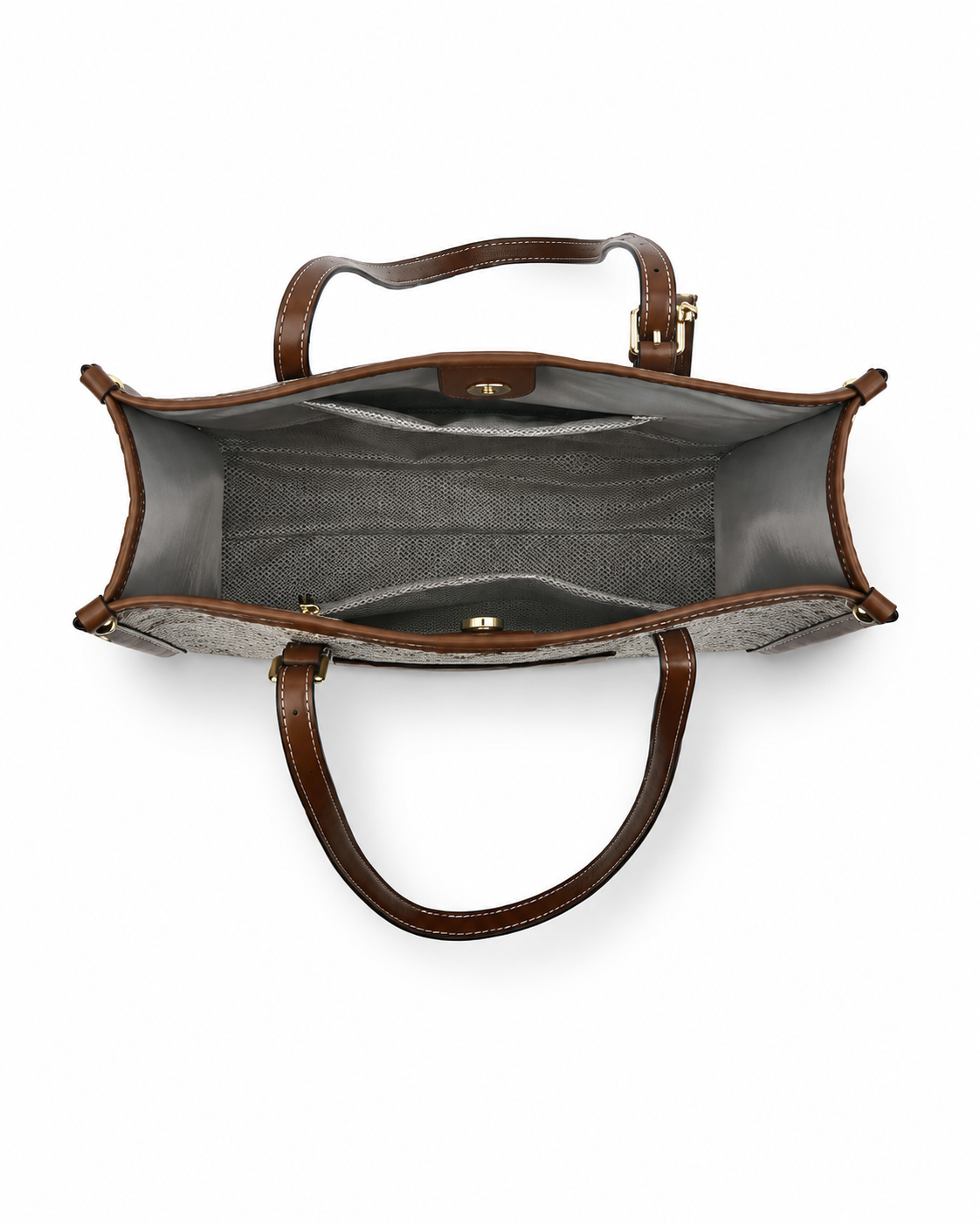 Monogram Tote Bag for Women Large Capacity Faux Leather Shoulder Handbag with Matching Wallet