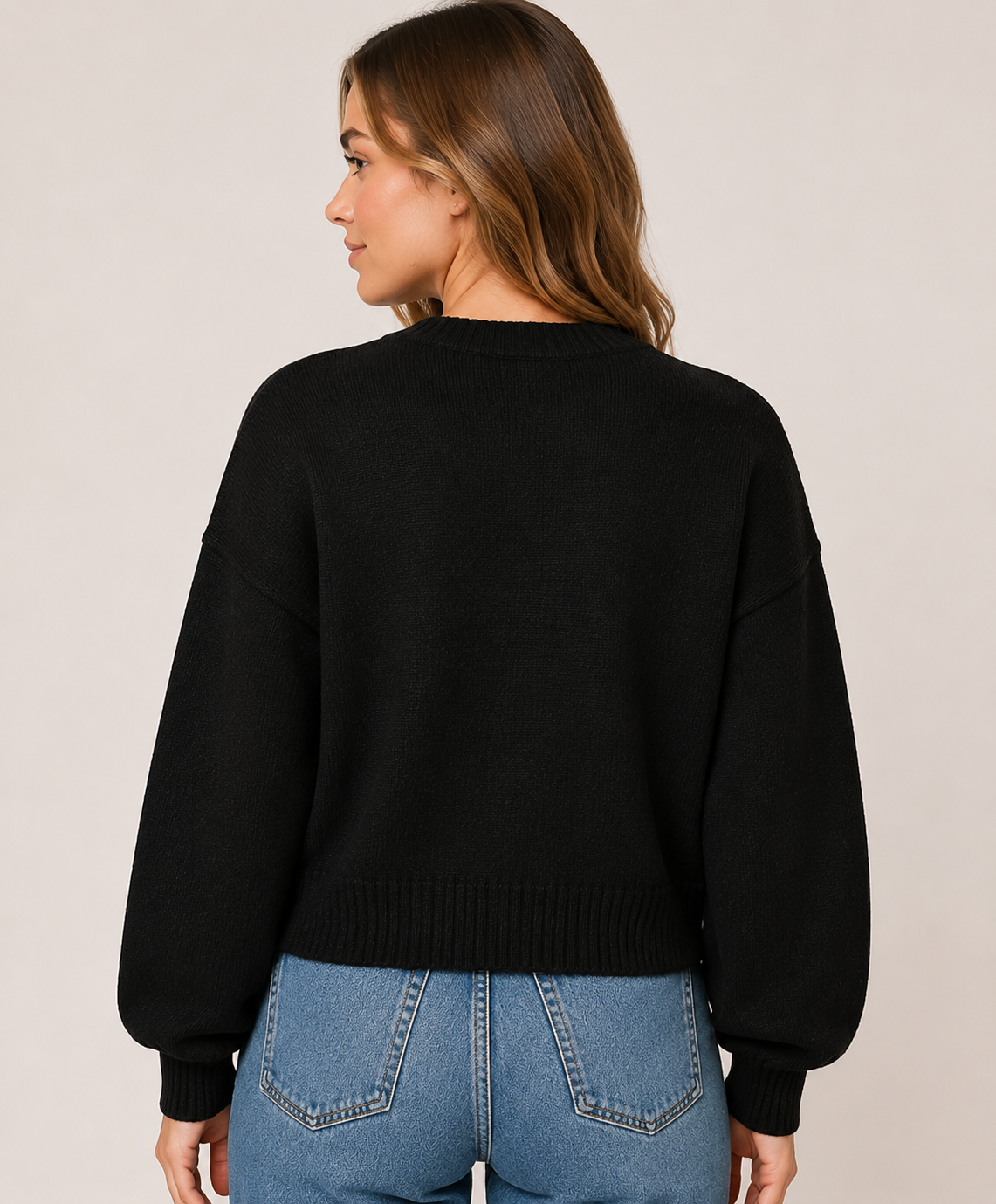 Women's Soft Knit Button Cardigan Long Sleeve Relaxed Fit Warm Sweater Jacket