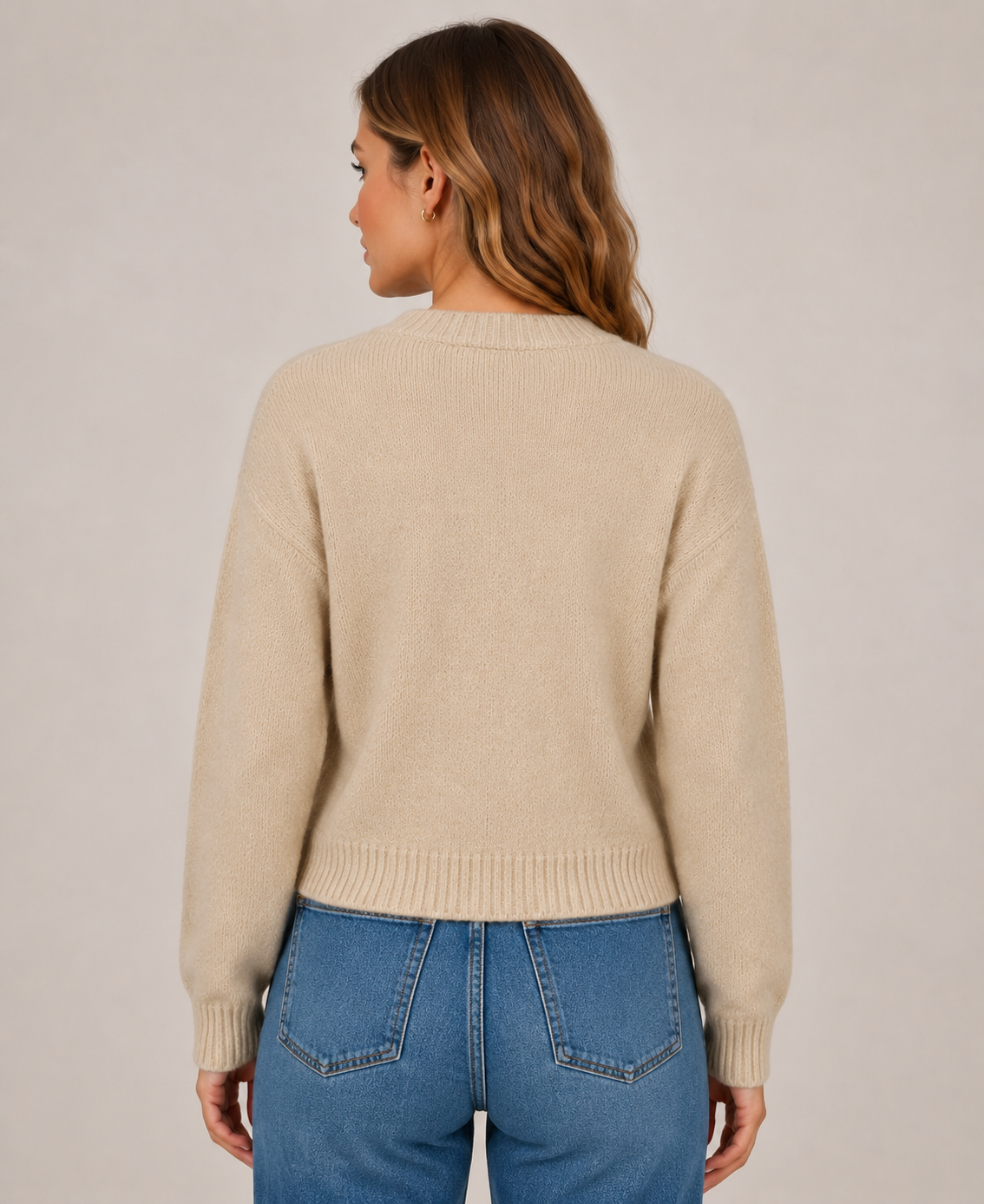 Women's Soft Knit Button Cardigan Long Sleeve Relaxed Fit Warm Sweater Jacket