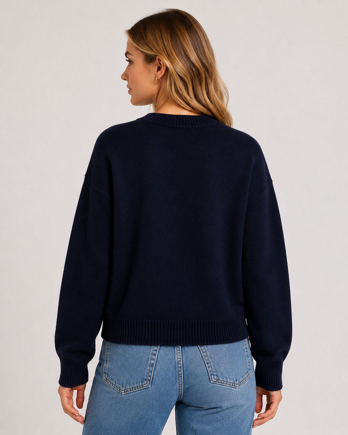 Women's Button Front Knit Cardigan  Soft Long Sleeve Relaxed Fit Autumn Winter Sweater