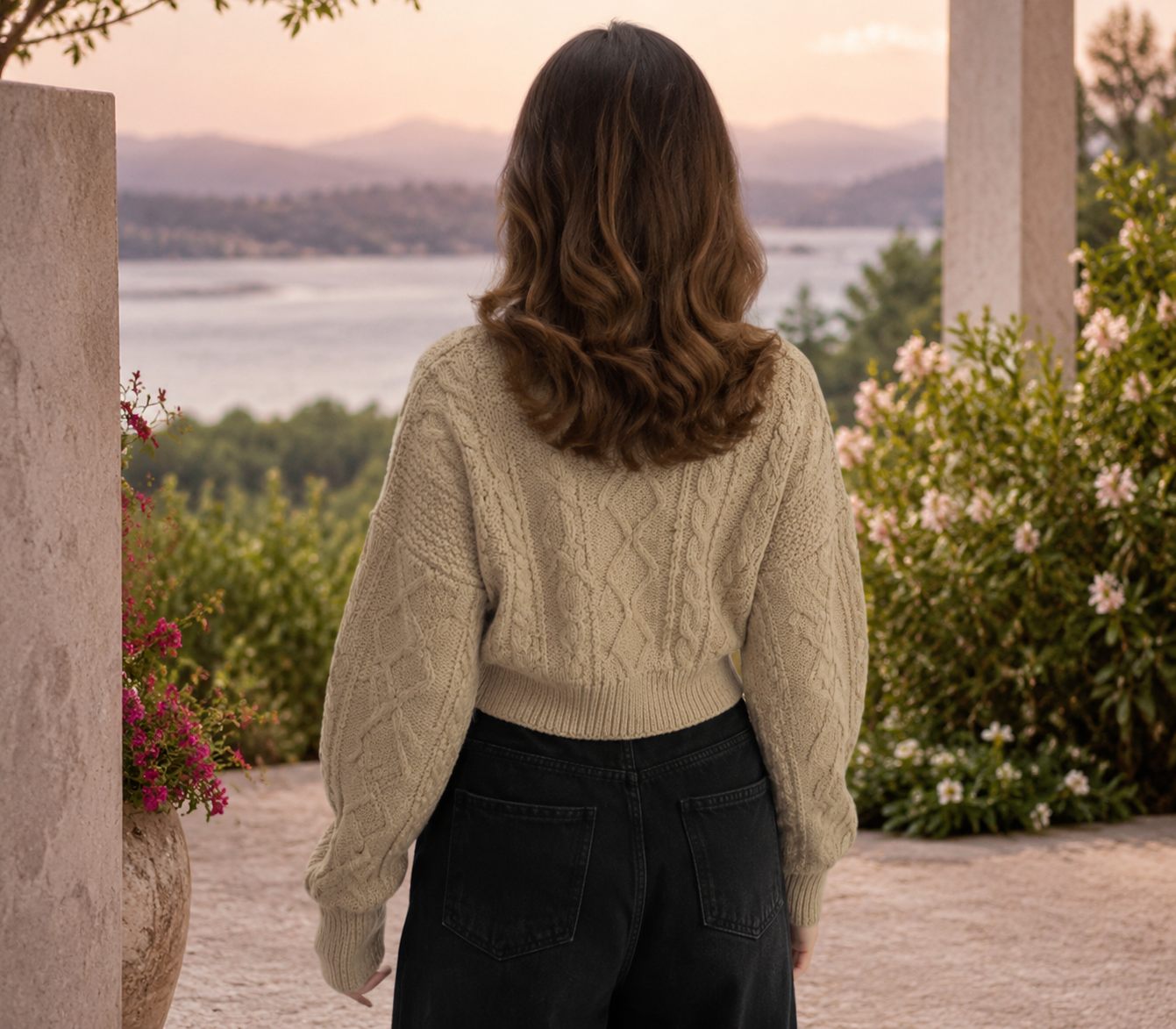 Women's Cable Knit Zip Up Cardigan Long Sleeve Ribbed Knit Sweater Jacket for Autumn & Winter