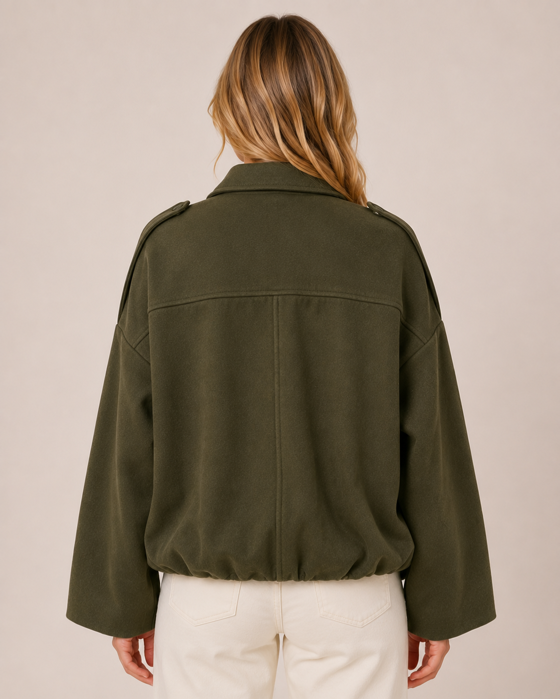 Women's Vintage Suede Texture Jacket Casual Button Up Long Sleeve Lightweight Coat