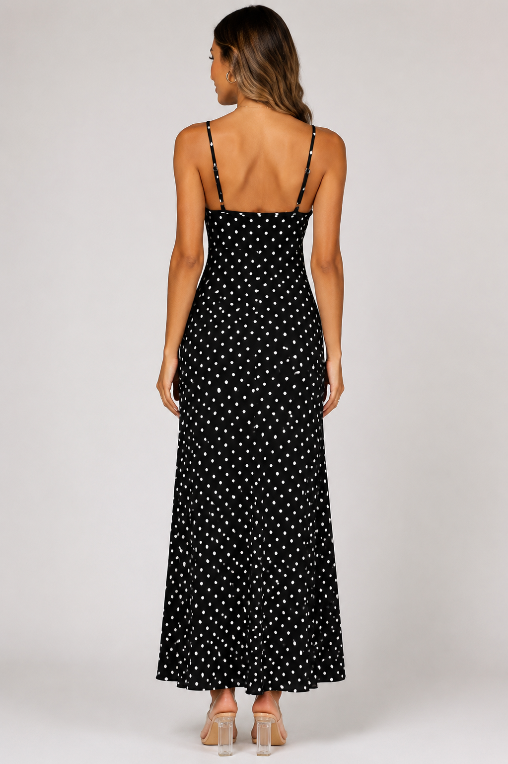 Women's V neckline Elegant Floral Lace Patchwork Open Back Maxi Dress Holidays
