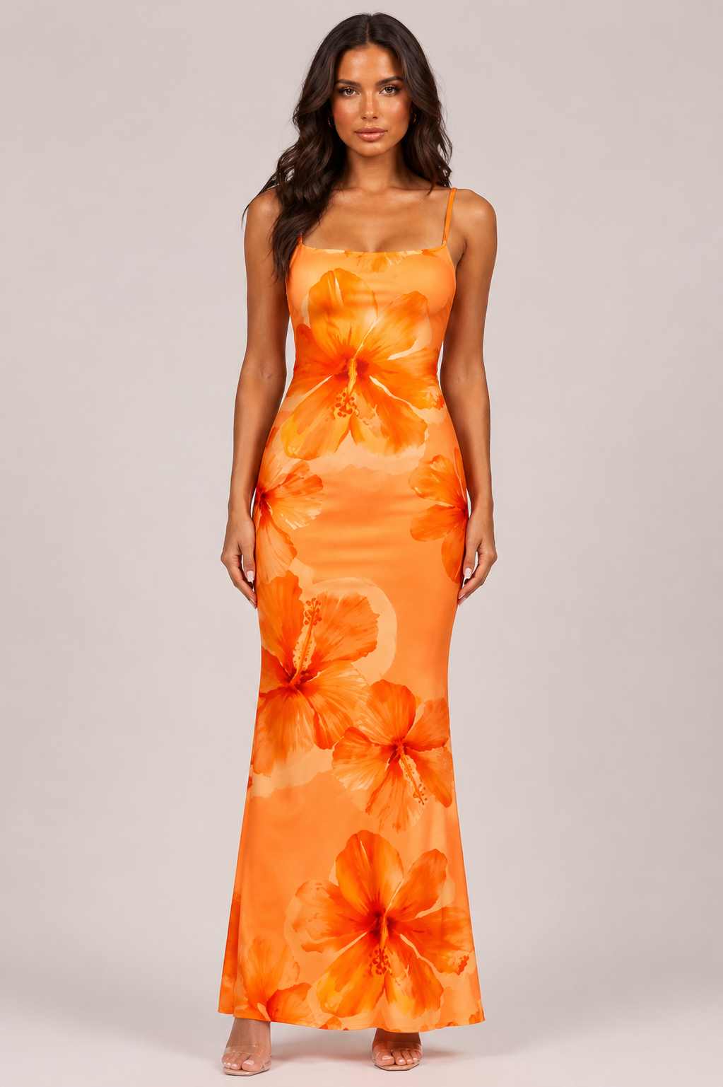 Womens Halter Wedding Floral Print Backless Dress Holidays & Weddings