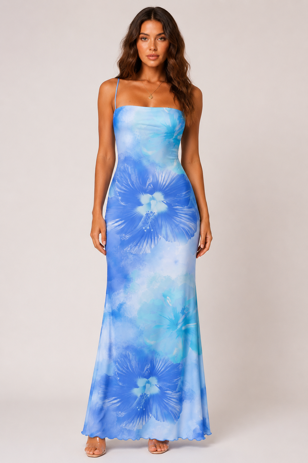 Womens Halter Wedding Floral Print Backless Dress Holidays & Weddings
