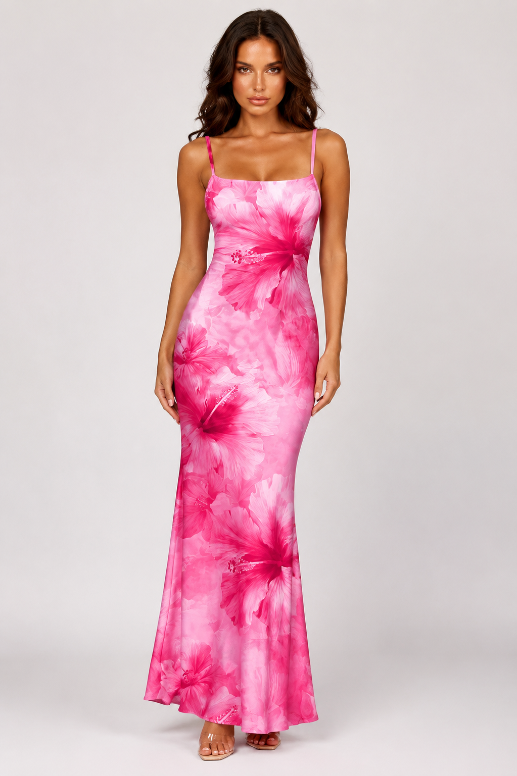 Womens Halter Wedding Floral Print Backless Dress Holidays & Weddings