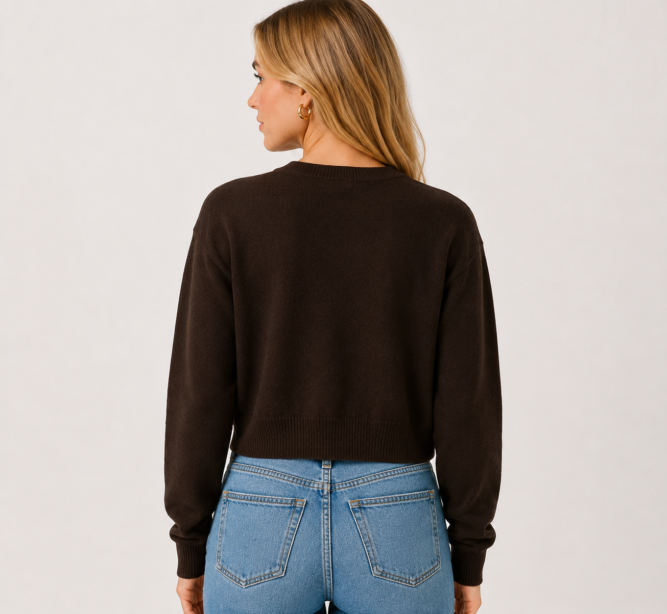 Women's Classic Button Up Knit Cardigan  Long Sleeve Round Neck Soft Lightweight Sweater