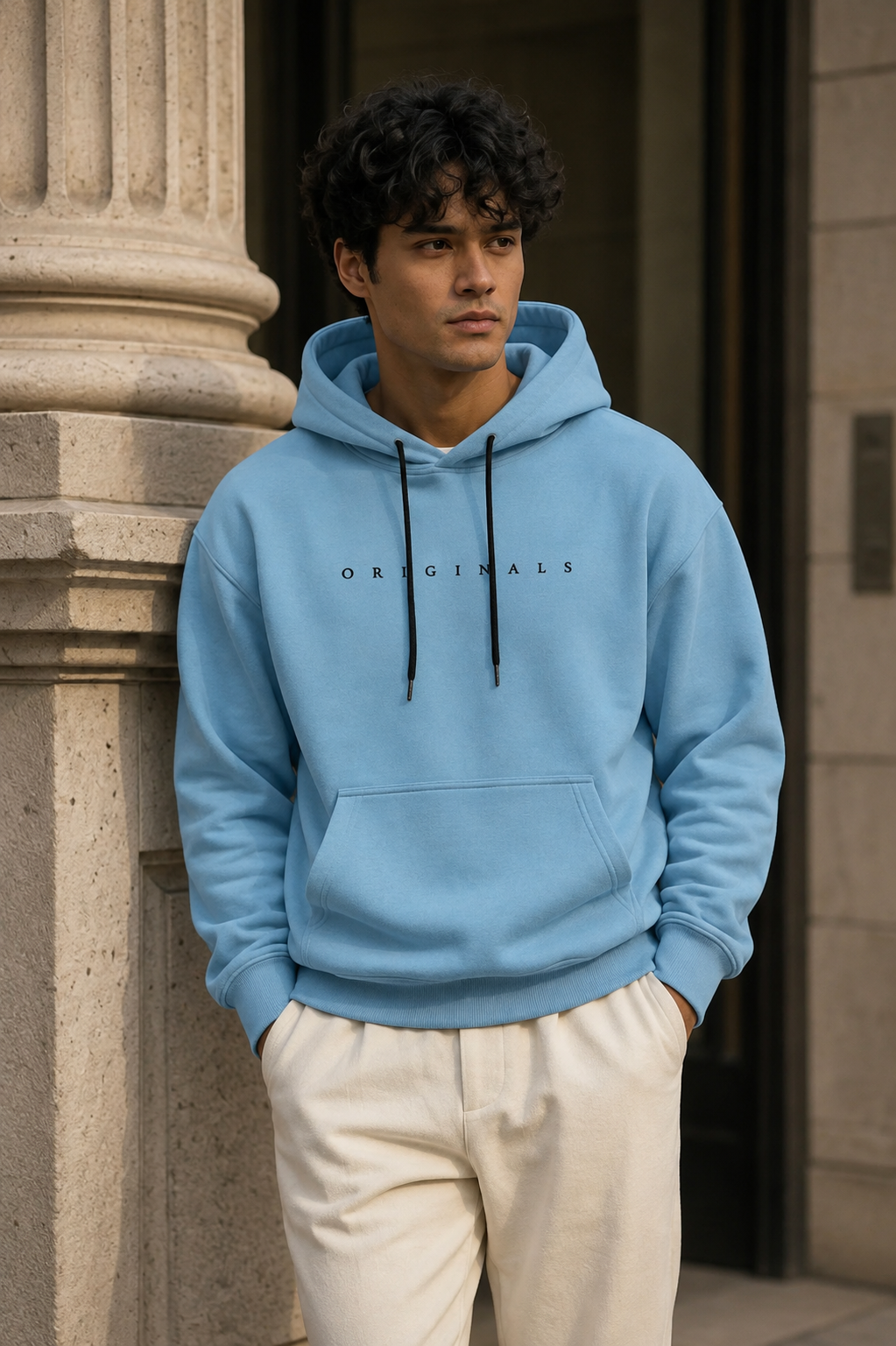 Men’s Light Blue Originals Pullover Hoodie
