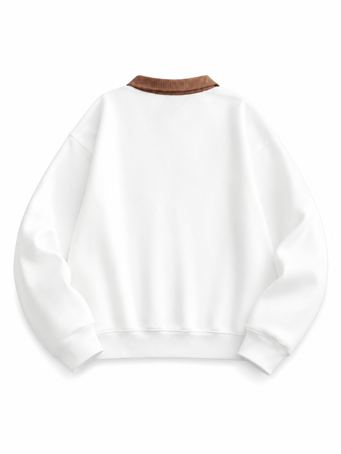 Men’s Warm Polo Collar Sweatshirt with Collar For Holidays & Winters