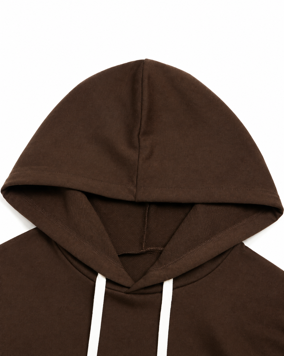 Warm Brown White Block Pullover Hoodie Everyday Wear