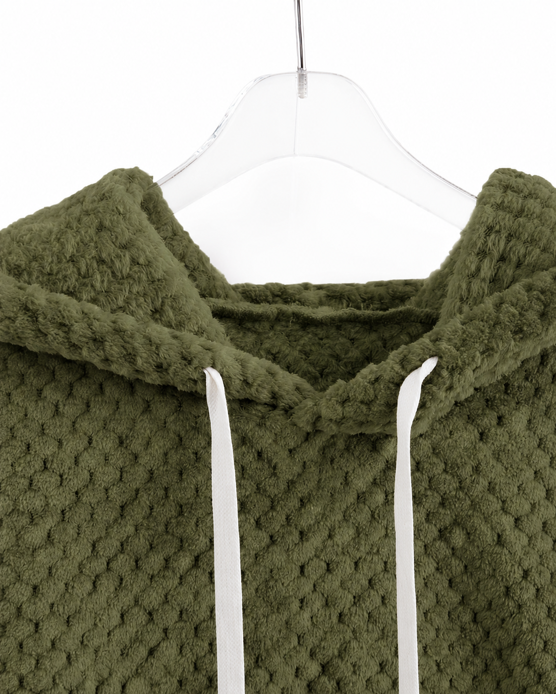 Warm Brown White Block Pullover Hoodie Everyday Wear