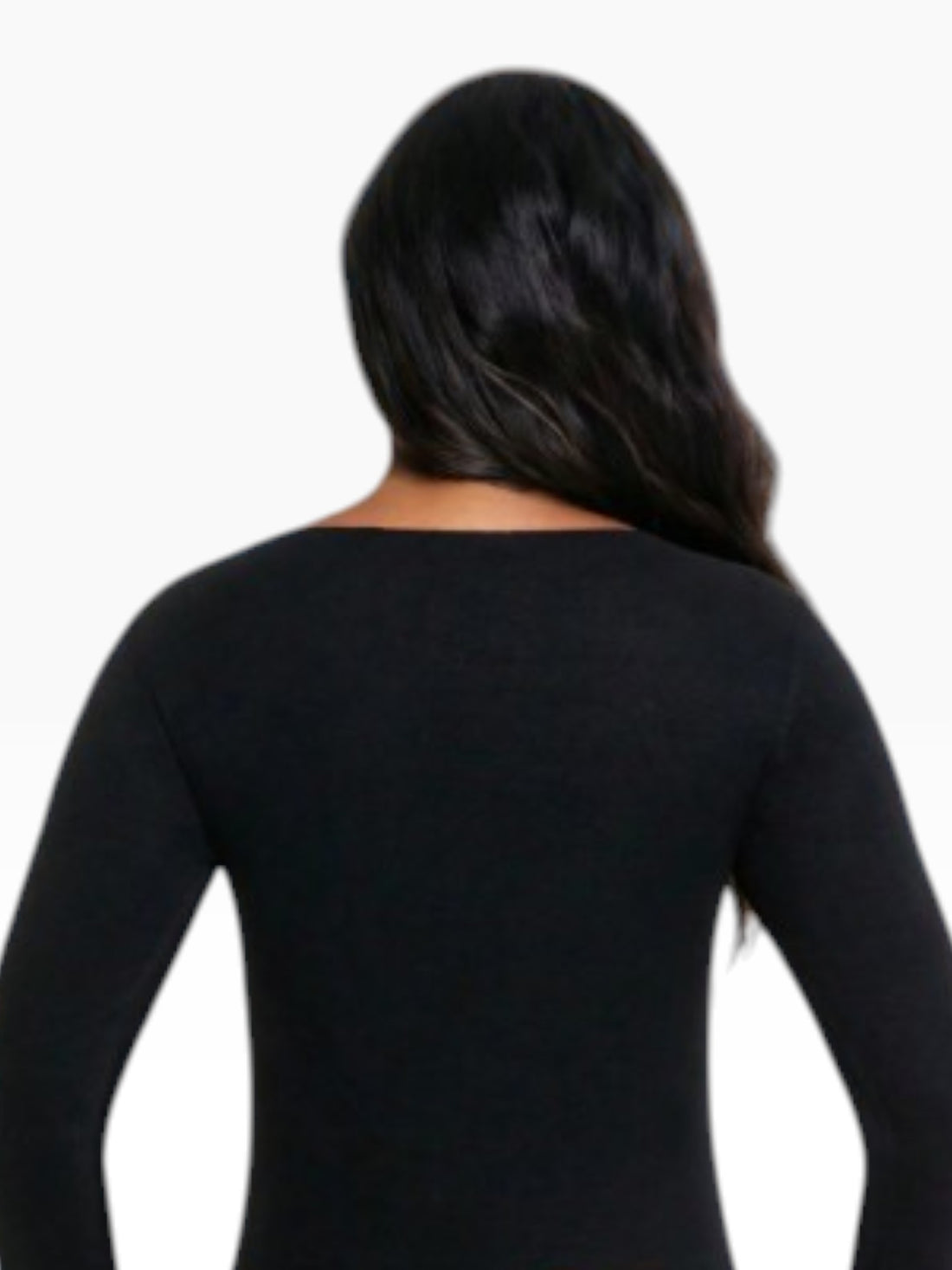 Women’s Warm Thermal  Black Long-Sleeve Scoop Neck Top & Leggings Set