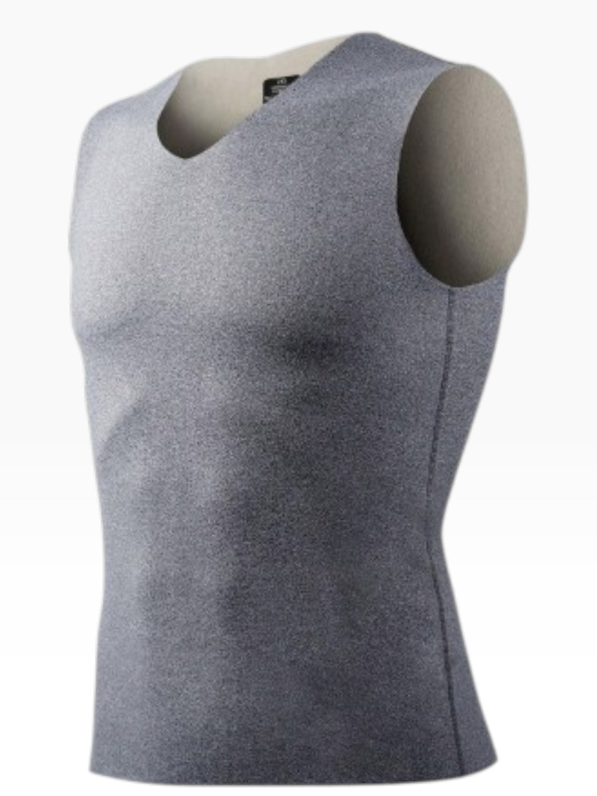 Men’s Warm Gym Grey Sleeveless Tank Top Slim Fit Athletic Vest