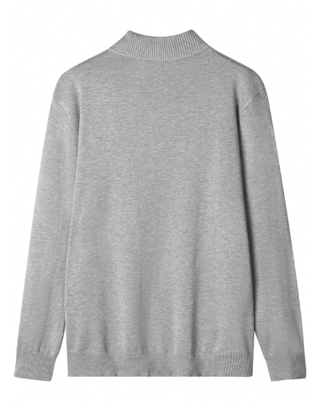 Men’s Beige Quarter Zip Fleece Sweatshirt Brown & Grey For Winters Office & Everyday
