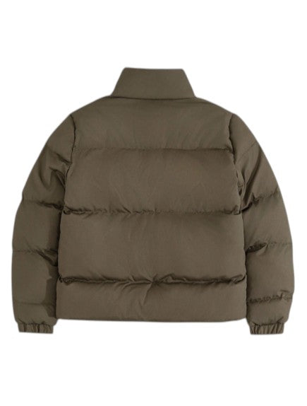 Men’s Olive Green Puffer Jacket Quilted Winter Jacket