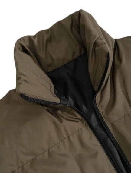 Men’s Olive Green Puffer Jacket Quilted Winter Jacket