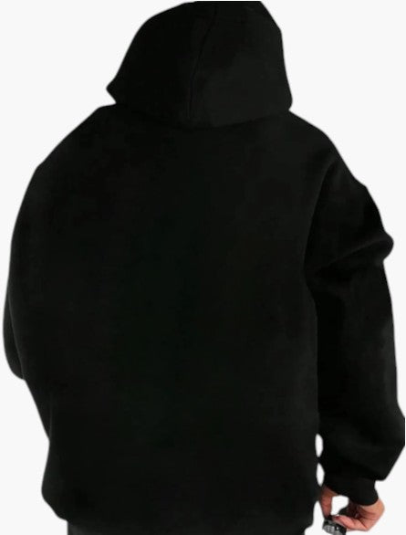 Men’s Pink Graphic Pullover Hoodie with Kangaroo Pocket  Casual Regular Fit