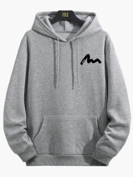 Men’s Brown Pullover Hoodie with Front Kangaroo Pocket