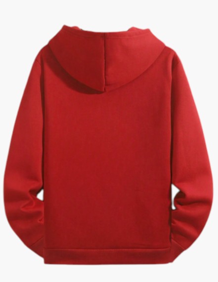 Men’s Brown Pullover Hoodie with Front Kangaroo Pocket