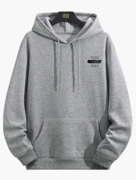 Men’s White Oversized Graphic Hoodie Premium Casual Streetwear Sweatshirt