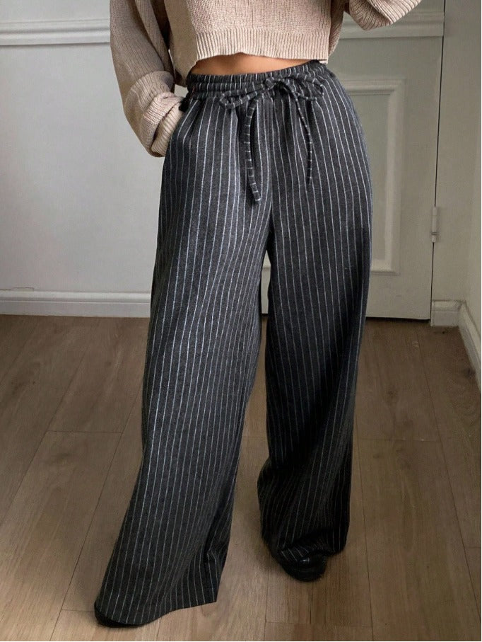 Straight Leg Work Trousers Women's Thermal Lined Business Casual Pants