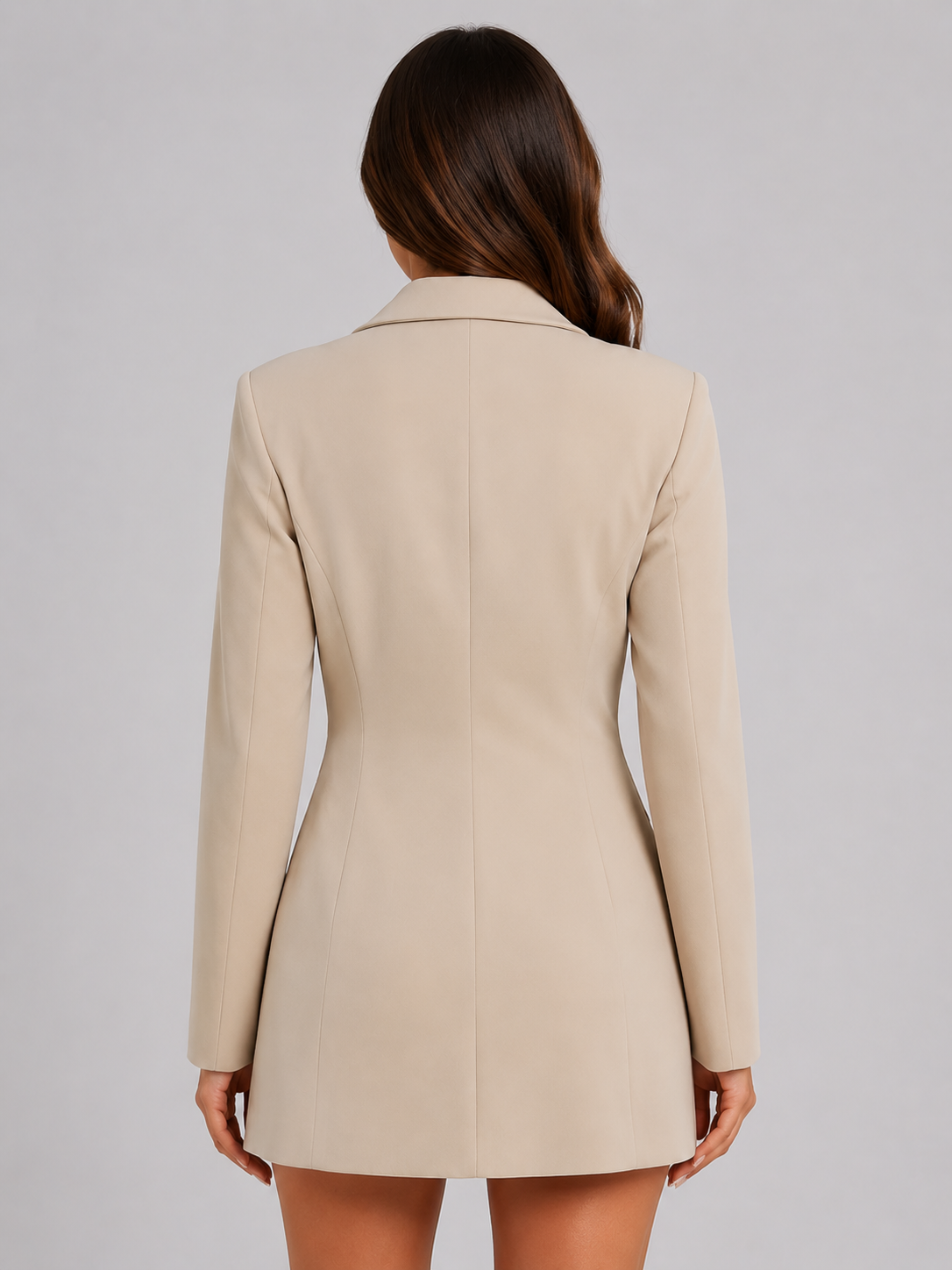 Women's Classic Solid Color Blazer Lightweight Long Sleeve Casual Office Jacket