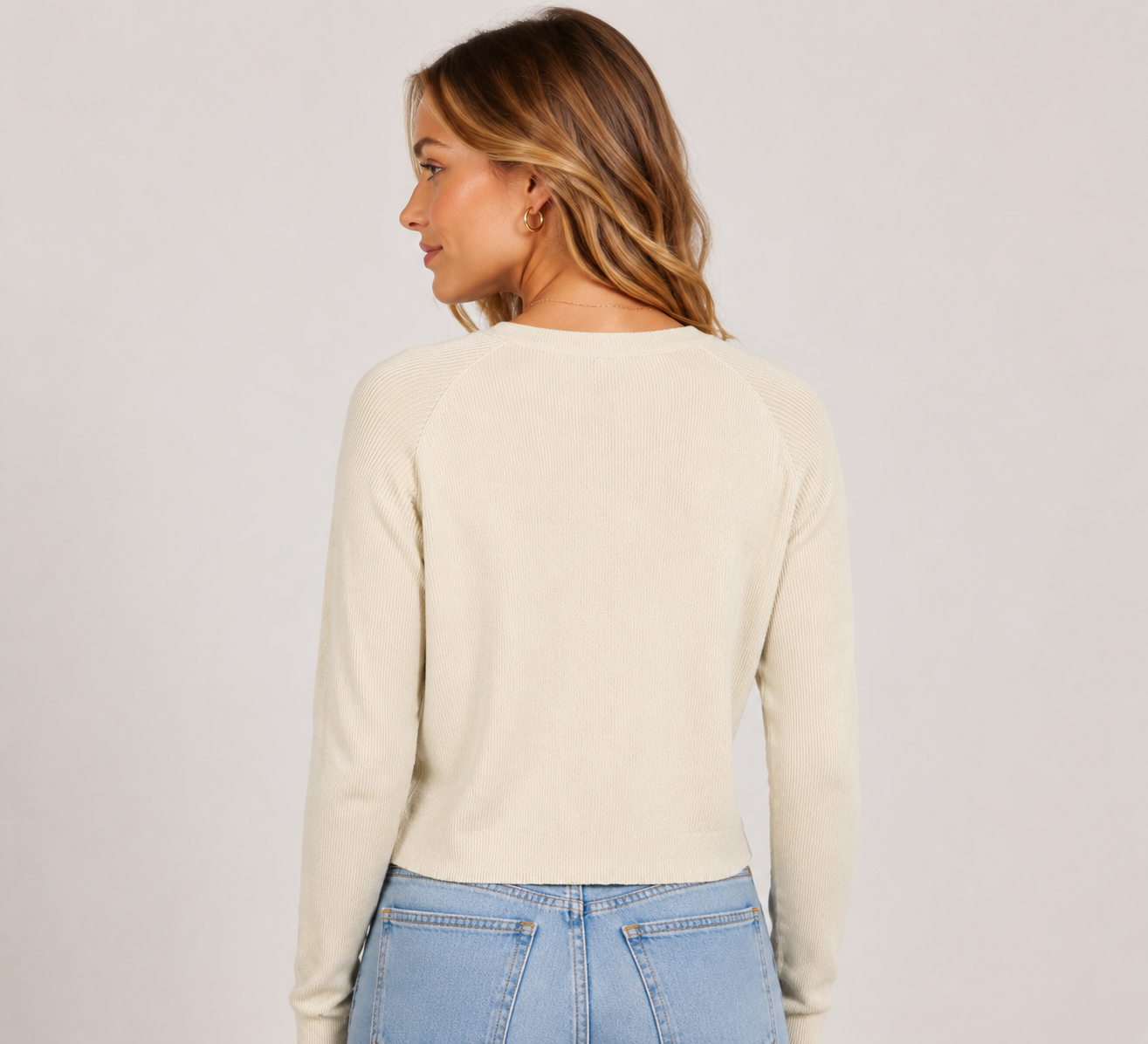 Women's Lightweight Sheer Knit Cardigan  Elegant Long Sleeve Button Front Winter Cover Up
