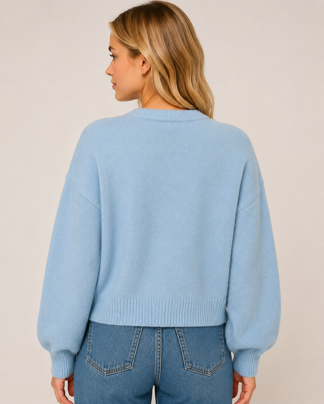 Women's Button Front Knit Cardigan  Soft Long Sleeve Relaxed Fit Autumn Winter Sweater