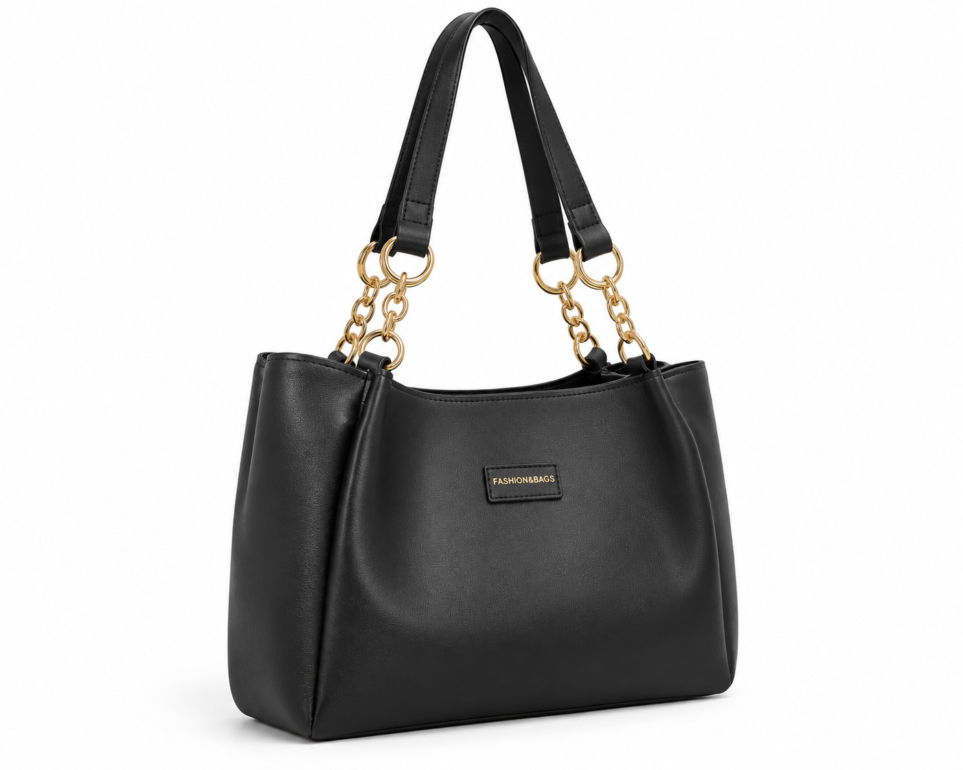 Women's Woven Texture PU Leather Tote Bag Large Capacity Shoulder Bag for Work, University & Daily Use