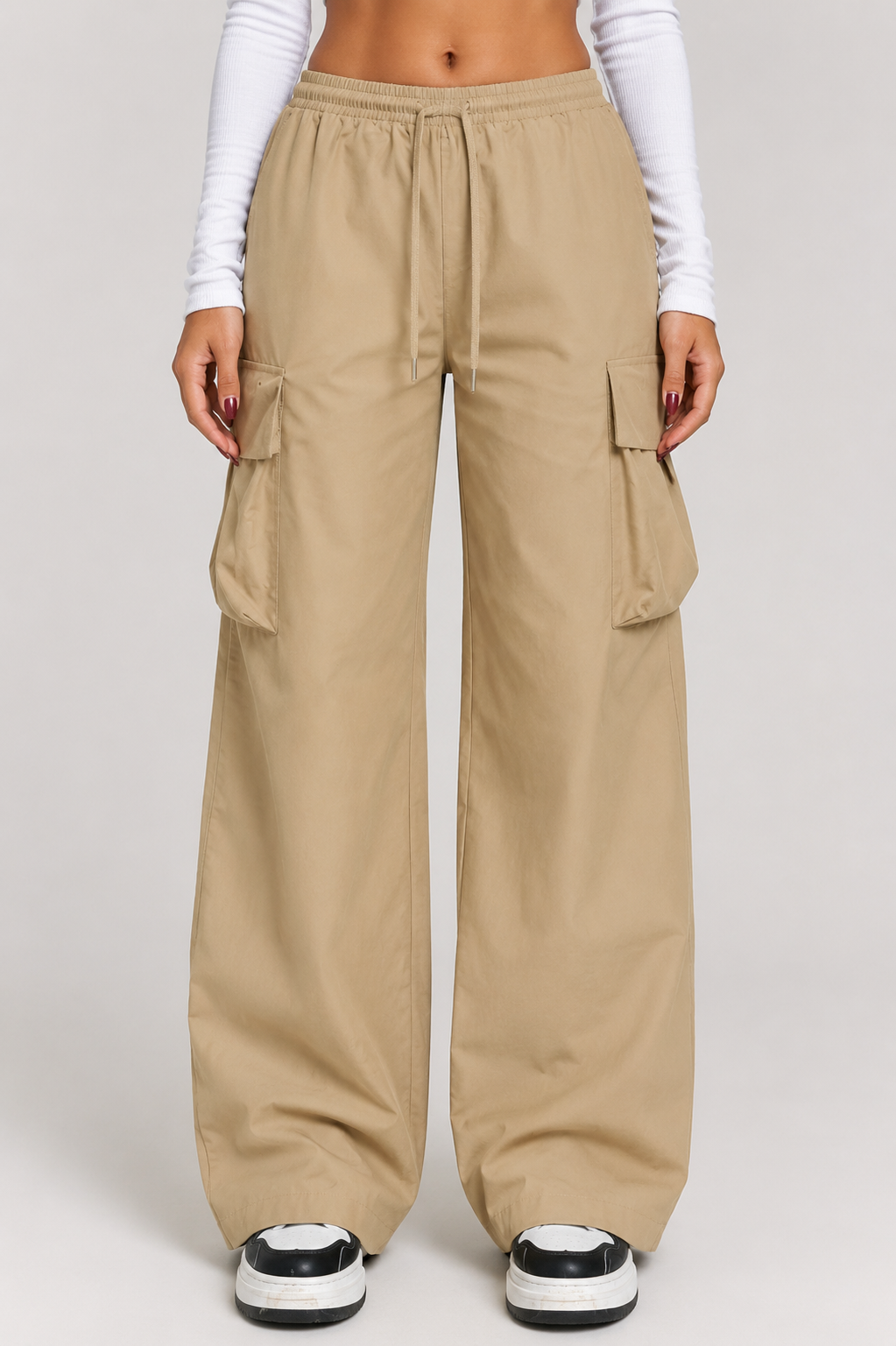 Women's High Waist Wide Leg Pants  Casual Relaxed Fit Palazzo Trousers