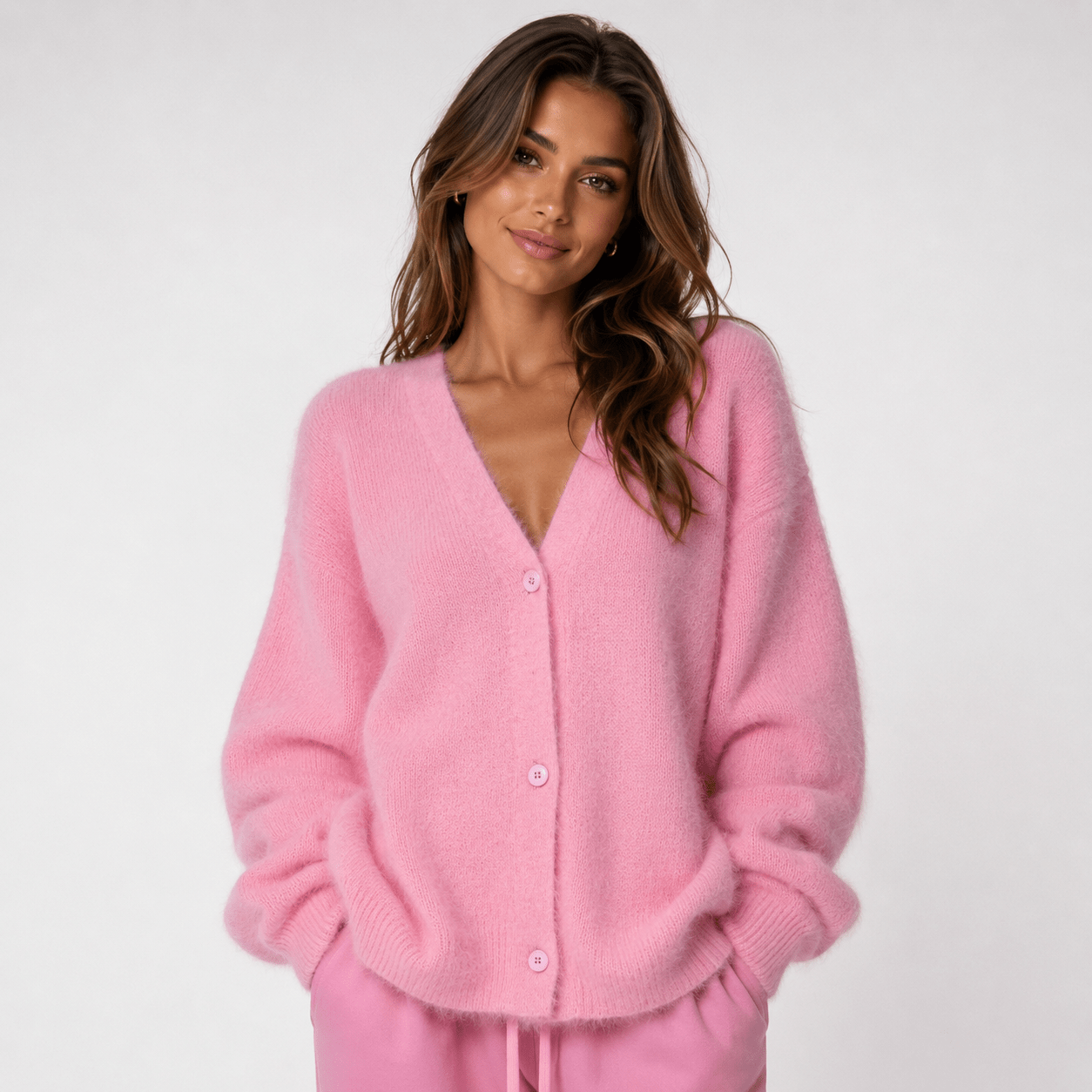 European and American Autumn/Winter women's Cross-border Faux Mink Knit - Edin London