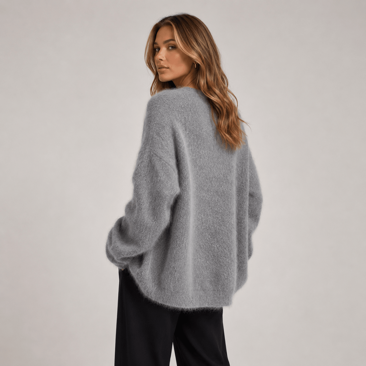 European and American Autumn/Winter women's Cross-border Faux Mink Knit - Edin London
