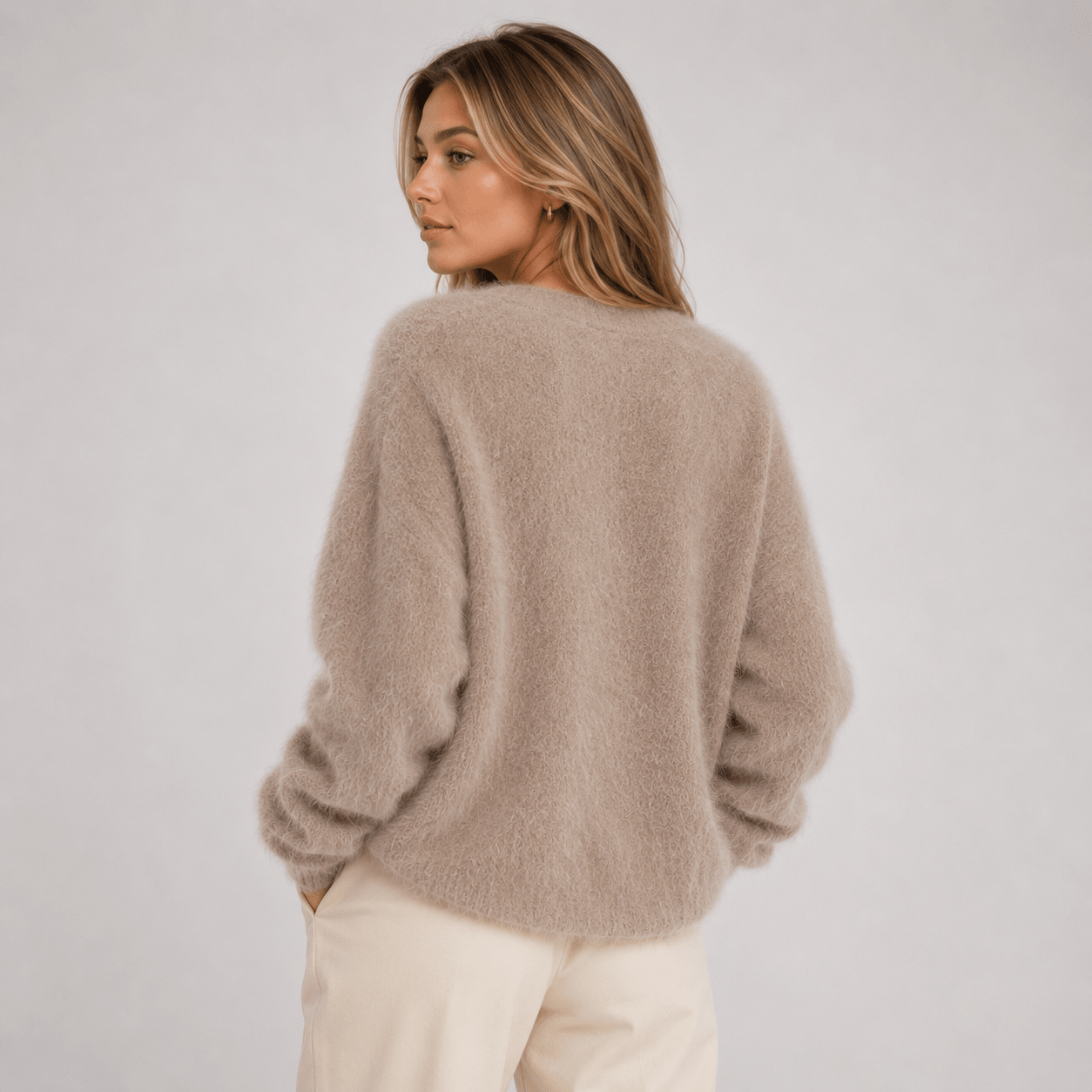 European and American Autumn/Winter women's Cross-border Faux Mink Knit - Edin London