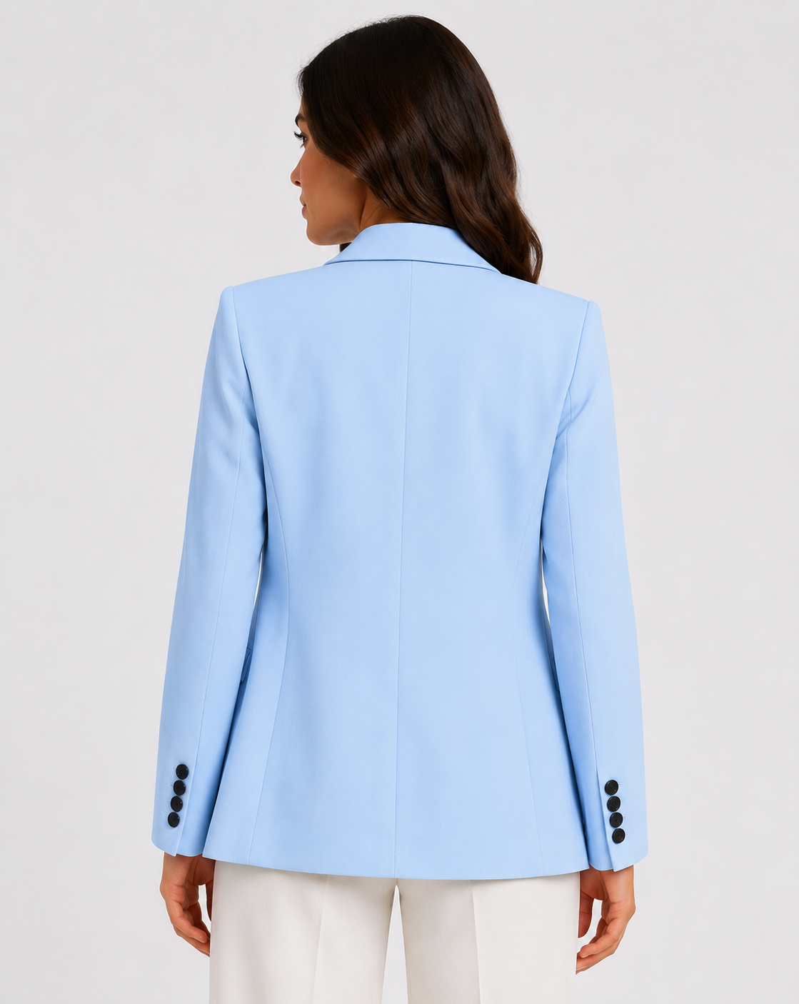 Women's Double Breasted Business Blazer Elegant Tailored Office & Casual Jacket