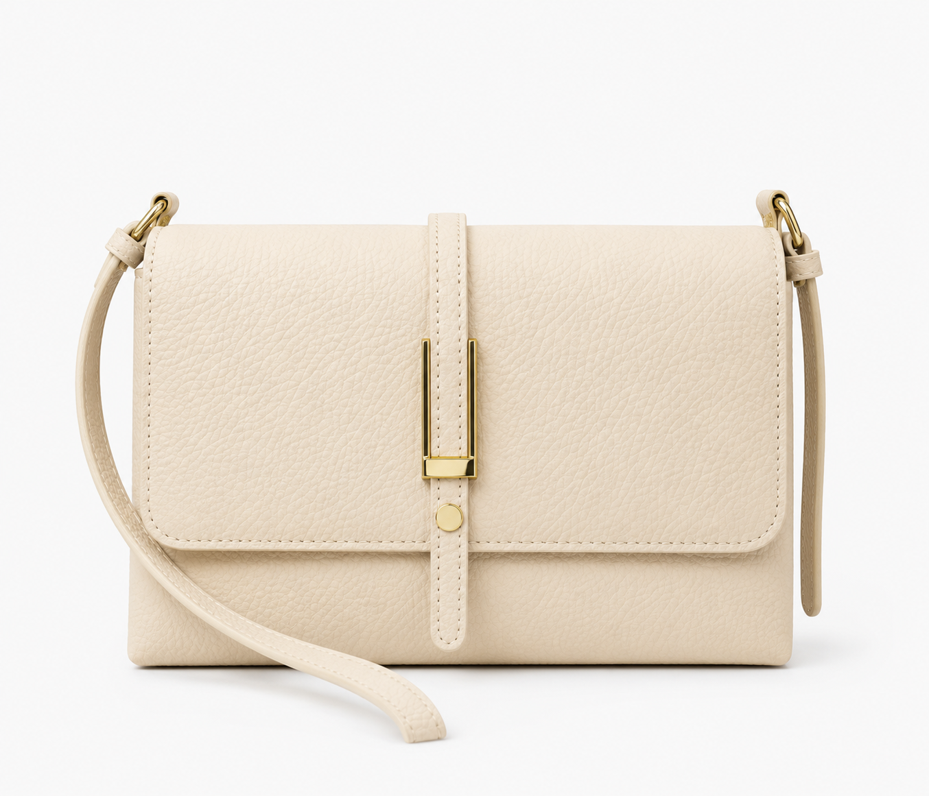 Women's Minimalist Square Flap Shoulder Bag Elegant PU Leather Crossbody Handbag for Work & Everyday Use