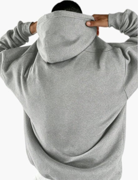 Grey Boston Graphic Pullover Hoodie for Men - Edin London