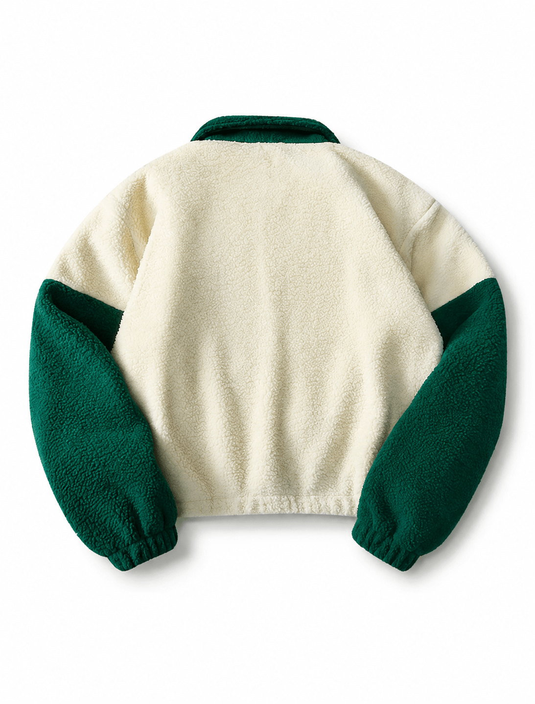 Men's Black Yellow White Sherpa Fleece Warm Jacket With Contrast Sleeves For Winters - Edin London