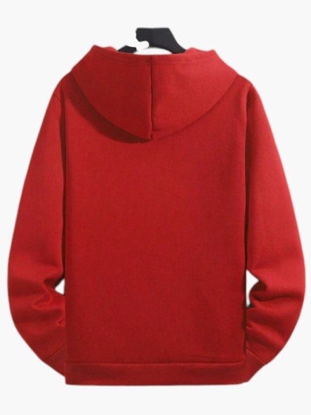 Men’s Red Boston Graphic Hoodie For Winters - Edin London