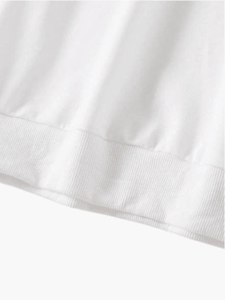 Men’s White Graphic Warm Hoodie Front Pocket - Edin London