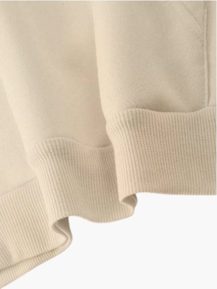 Men’s White Graphic Warm Hoodie Front Pocket - Edin London
