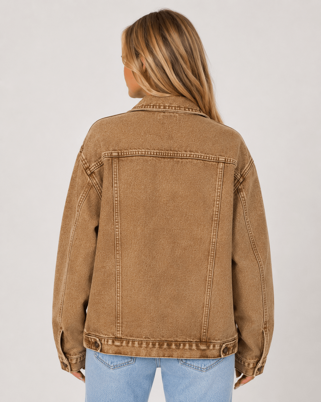 Sophia | Women's Cuffed Tassel Denim Jacket - Edin London
