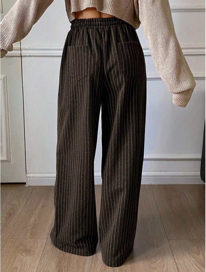 Straight Leg Work Trousers Women's Thermal Lined Business Casual Pants - Edin London